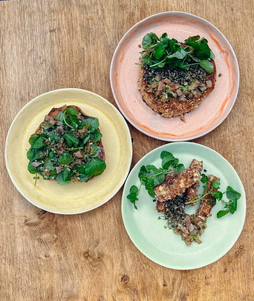 Breaded giant puffball